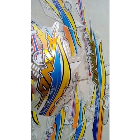 Striping Fino Karbu Transparan Hologram Gold Variasi