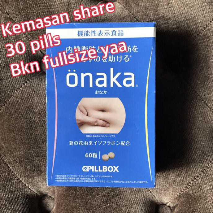 >> GROSIR PELANGSING PERUT>> ORIGINAL ONAKA PILLBOX PILL BOX PELANGSING PERUT SHARE IN JAR 30 PILL