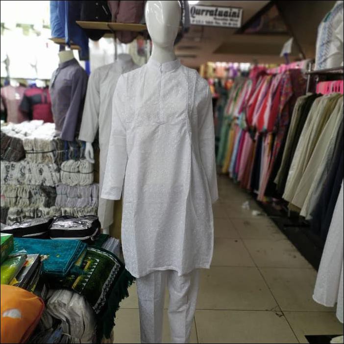 SETELAN IHROM WANITA BAJU UMROH - PUTIH, XL