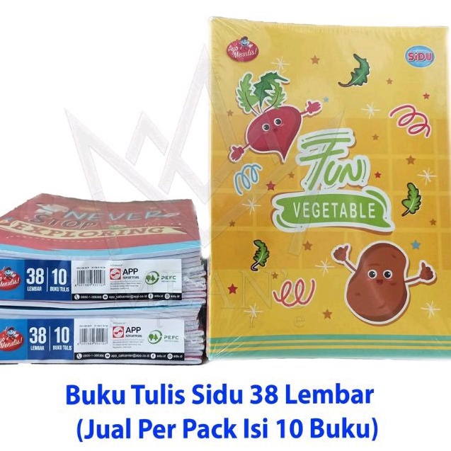 Buku Tulis Sidu 38 Lembar / Sidu 38 / Buku Tulis 38 Lembar