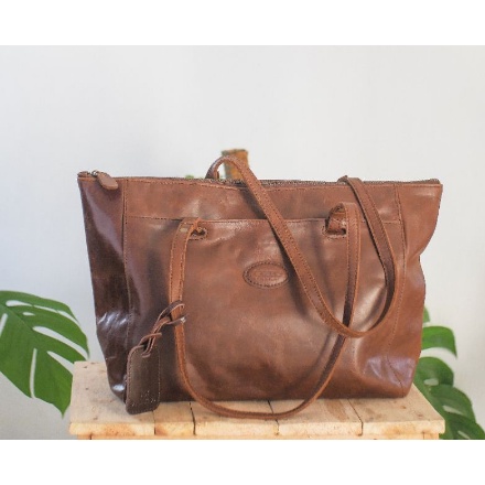 Tas Kulit Asli Wanita Totebag Naomi