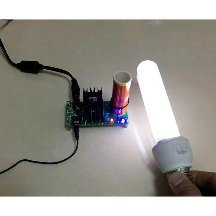 Aiyima DIY Mini Music Tesla Coil Plasma Speaker Kit 15W 15-24V - Green