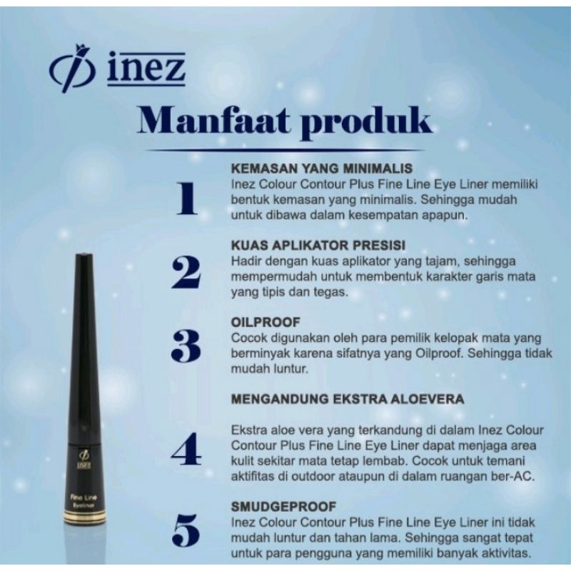 EYELINER INEZ WATERPROOF ORIGINAL 100 %