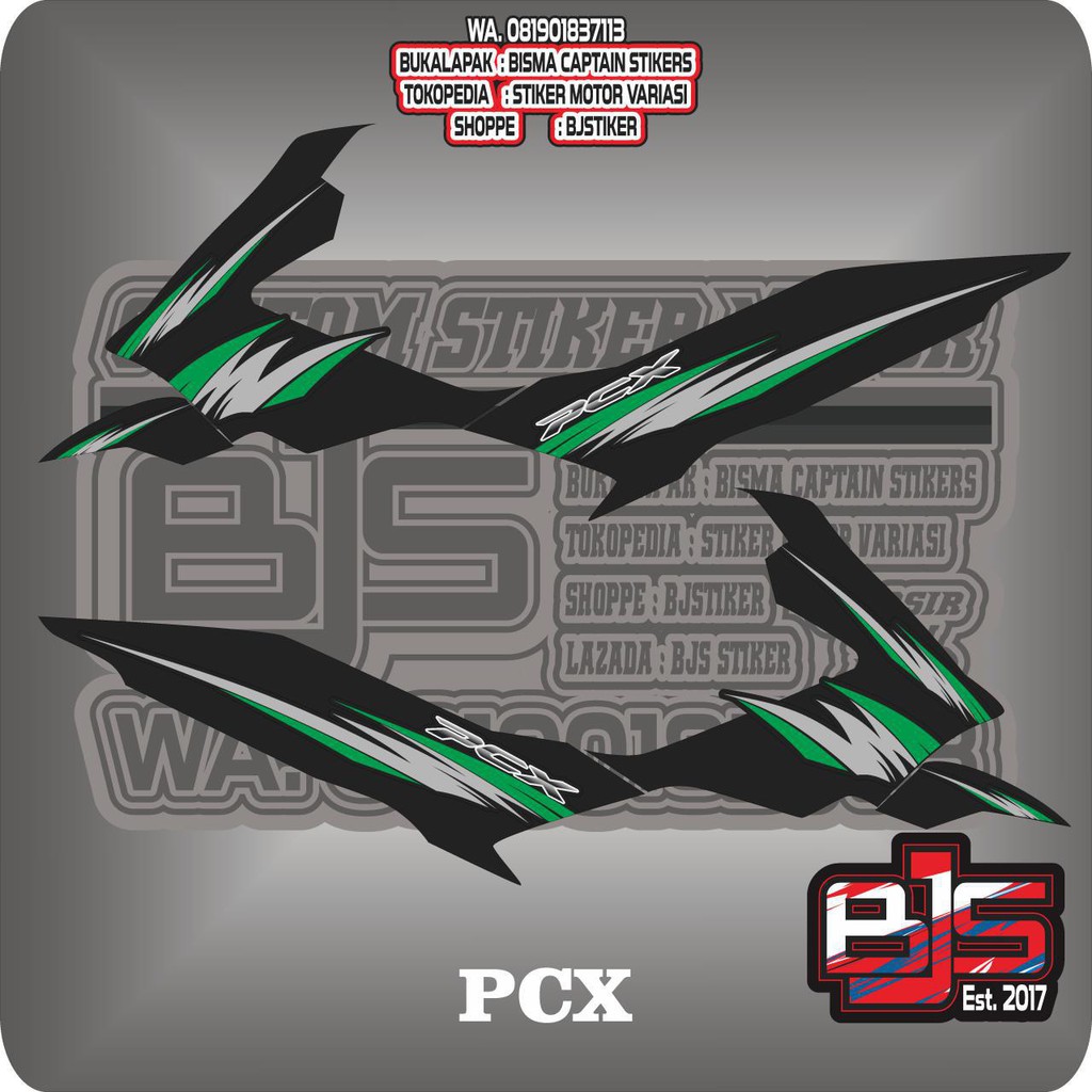 Stiker Striping List Motor Pcx Grafis V1 Shopee Indonesia