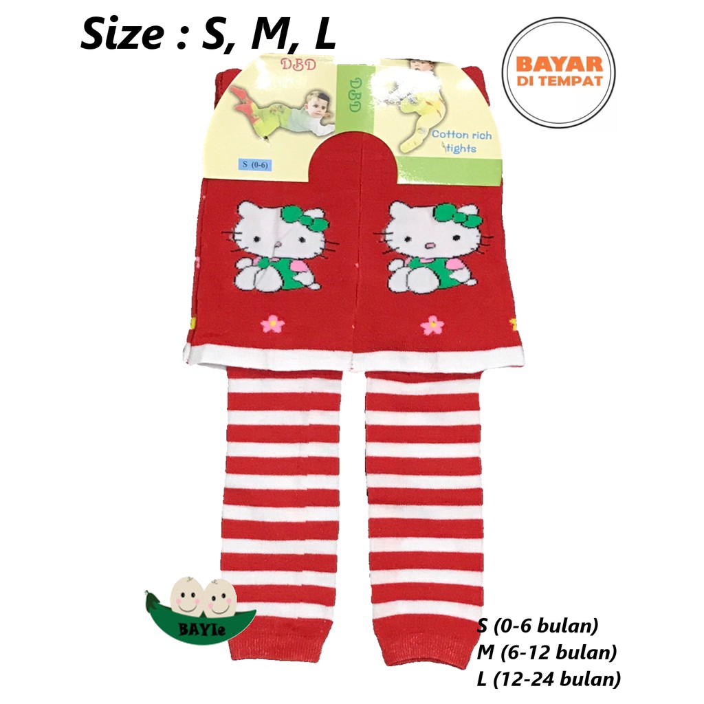 BAYIe- Celana Legging ROK Bayi Anak Panjang Rajut Import DBD motif RANDOM S 0-6, M 6-12, L 12-24 bln