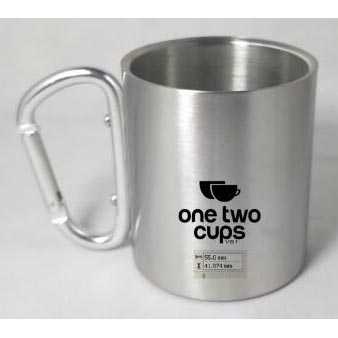 TD-DA One Two Cups Gelas Cangkir Carabiner Stainless Steel 220ml - VB1