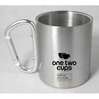 One Two Cups Gelas Cangkir Carabiner Stainless Steel 220ml - VB1