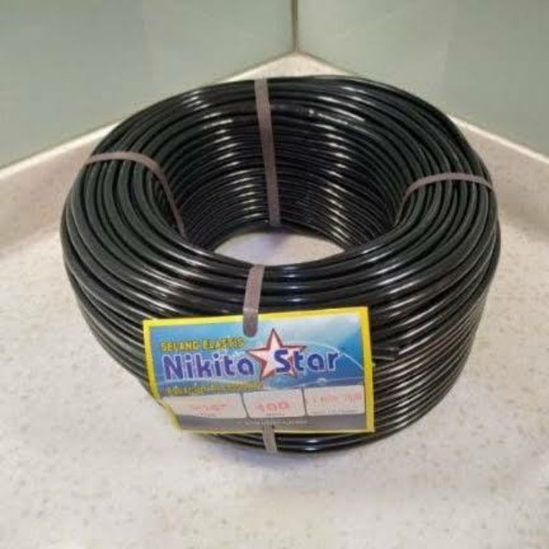 SELANG AERATOR HITAM ECERAN PER METER / SELANG HIDROPONIK ANTI LUMUT