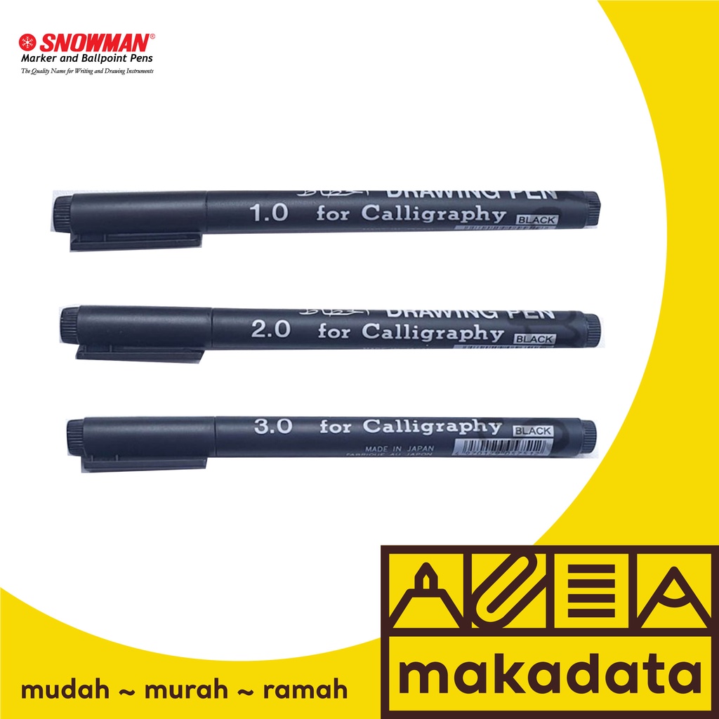 

SNOWMAN DRAWING PEN CALLIGRAPHY (1.0 - 3.0)