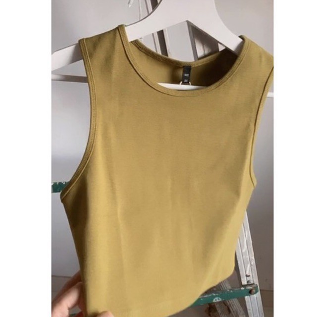 ASHLEY Racer Tank in Army Green