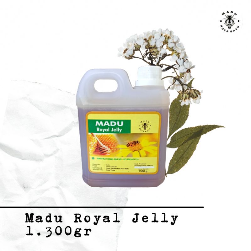 

Madu Asli Murni 2in1 Royal Jelly Jerigen 1.300g