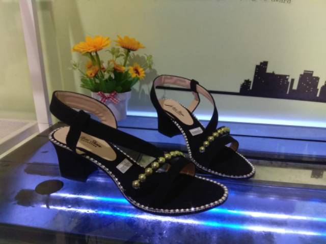 DIVISHOES HEEL Hak Tahu CANTIK PD346 (realpict geser) list mutiara imitasi