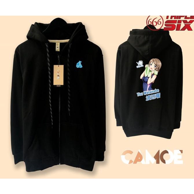 Jaket Hoodie zipper Anime You watanabe love live