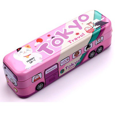 Kotak Pensil City Bus SK0006-Pink (Tokyo)