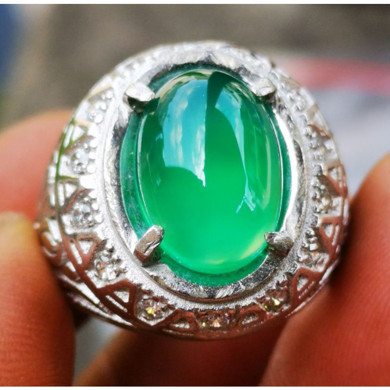 Batu akik natural hejo Garut crystal