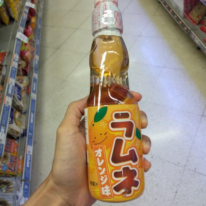 

*#*#*#] Minuman Berkarbonat Soda Jepang Hata (Hatakosen) Ramune Orange 200ml