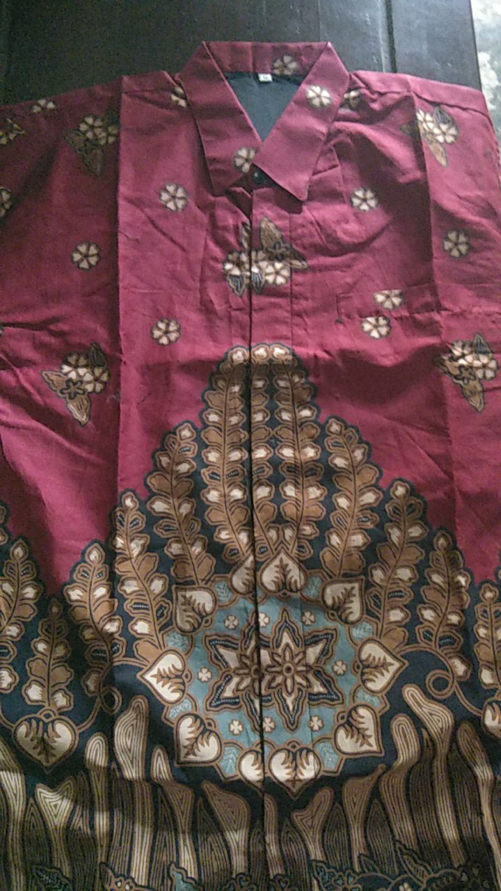 Kangen Kamulyan Kemeja Batik Pria Lengan Pendek Katun Batu Raden Halus Full Furing