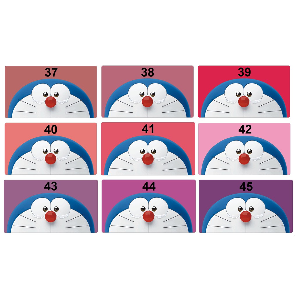 Garskin Laptop Gambar Doraemon Background Bermacam Warna Laptop 14 inchi #5