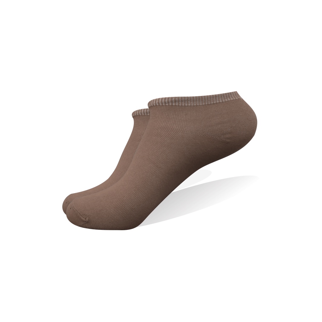 Kaos kaki Pendek / Mata Kaki  Ankle LowCut Polos (BISA PILIH WARNA)-MK- COKLAT MUDA
