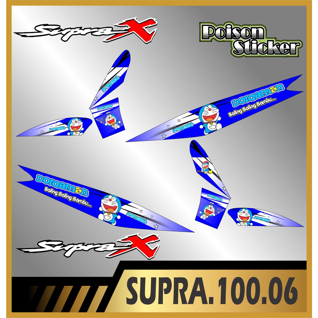 Stiker Striping SUPRA 100 Striping List HONDA SUPRA 100 code 06
