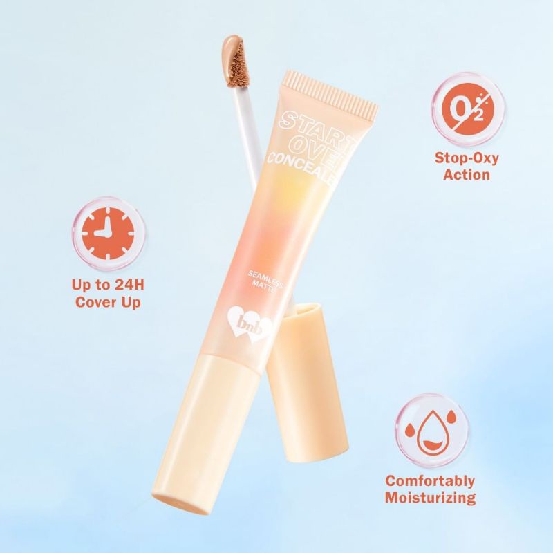 (GOSEND/COD) BNB BARENBLISS KOREAN BLOOMATTE START OVER CONCEALER FULL COVERAGE TAHAN LAMA