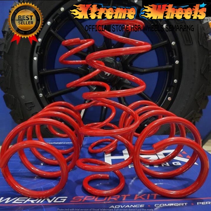 per ceper honda brio LOWERING KIT HSR RED HONDA BRIO setara tein