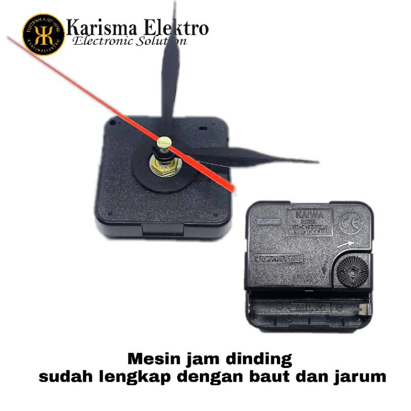 Mesin Jam Dinding murah hitam