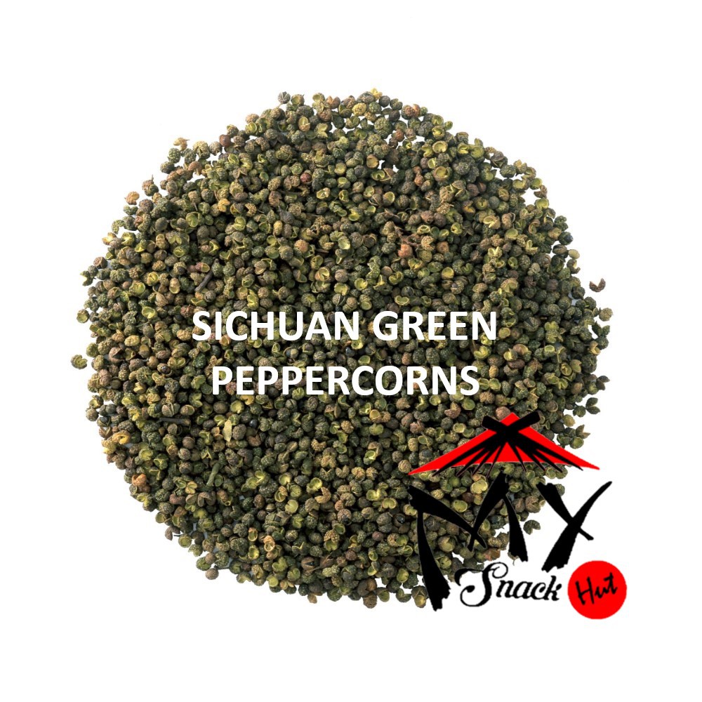 LADA SICHUAN HIJAU 25GR - MERICA IJO GREEN SZECHUAN PEPPERCORN - QING HUA JIAO PREMIUM PEPPERCORNS