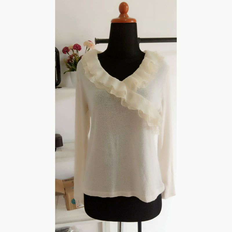 KNITT RUFFLE KOREANSTYLE ROSA CHERI PRELOVED