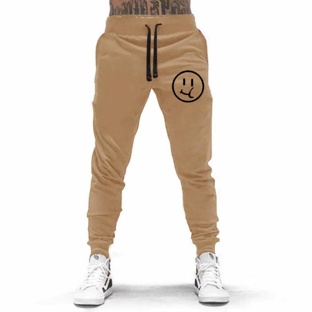 CELANA PANJANG JOGGER SMILEY UNISEX BAHAN FLEECE TEBAL / KUALITAS BAGUS / JOGGER PRINTING