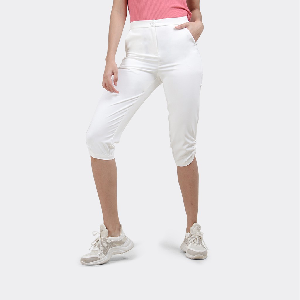 FLIES Celana Bahan Wanita A12707F White