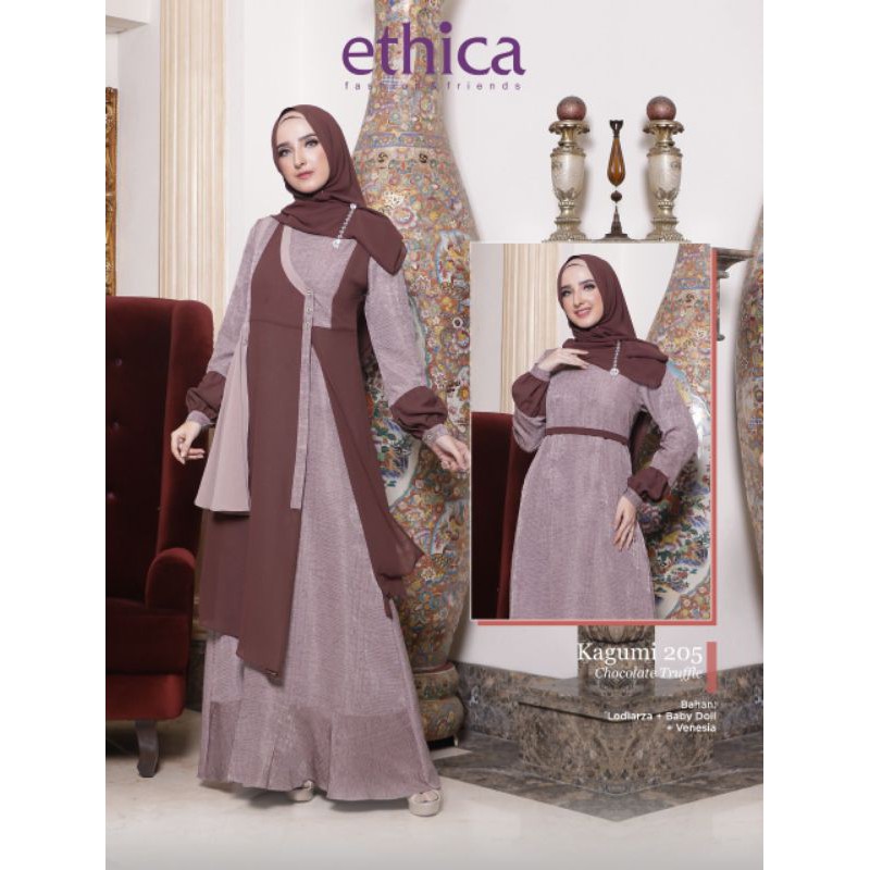 KAGUMI 205 Ethica, Gamis Ethica Terbaru Kagumi 205