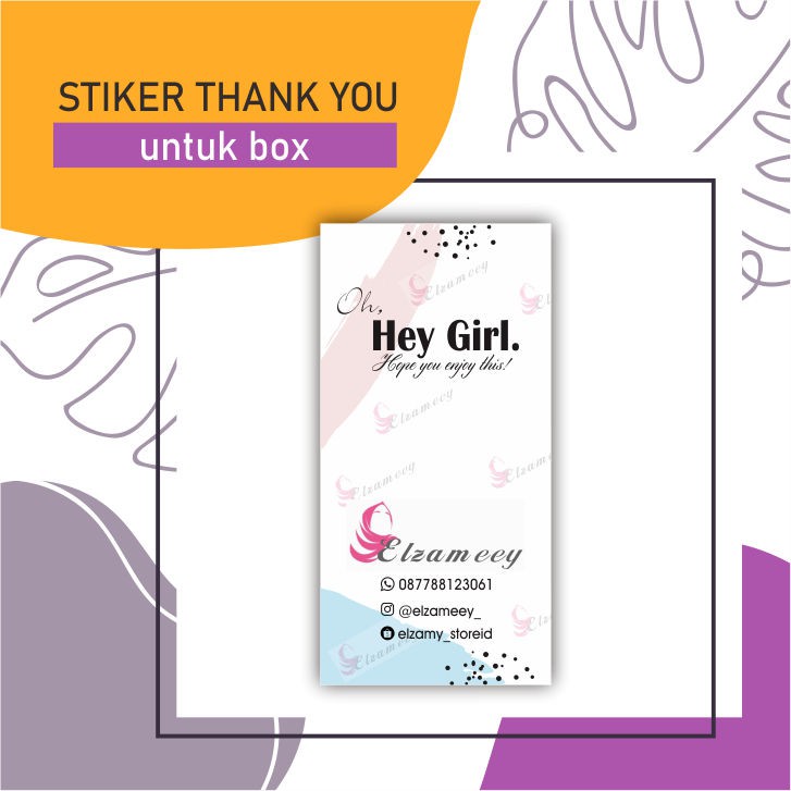 

STICKER THANK YOU BUAT BOX