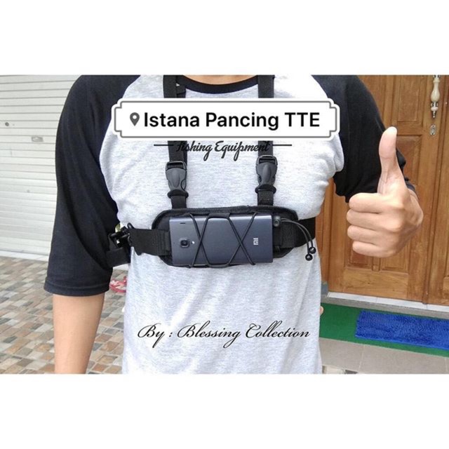 CHEST HOLDER 2in1 HP & JORAN CASTING TAS HP VLOG VIDEO MANCING MANIA TAS PANCING MANCING AKSESORIS