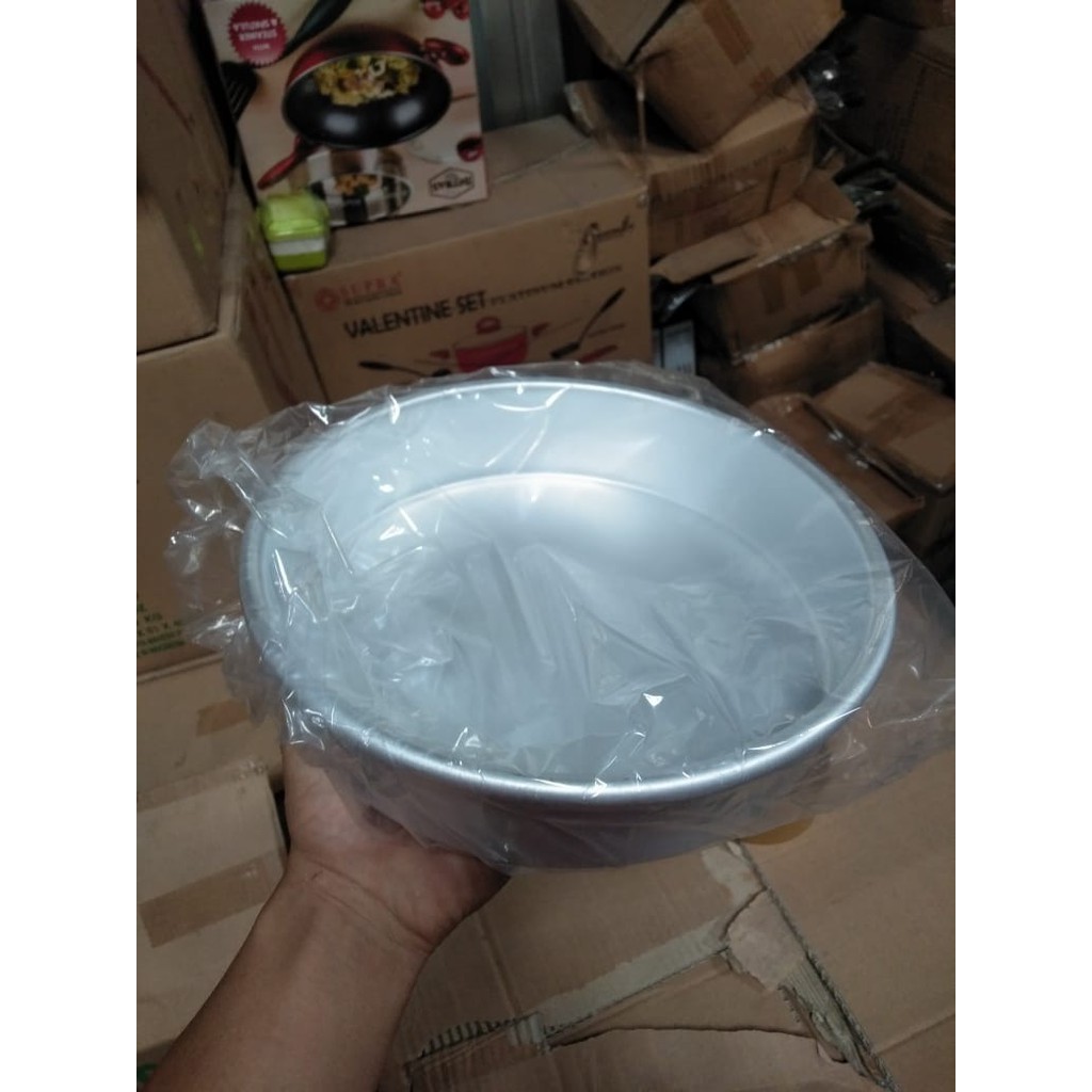 LOYANG BULAT 25cm Loyang Supra Alumunium Loyang Kue Loyang Cetakan Kue Cetak Kue Loyang Aluminium