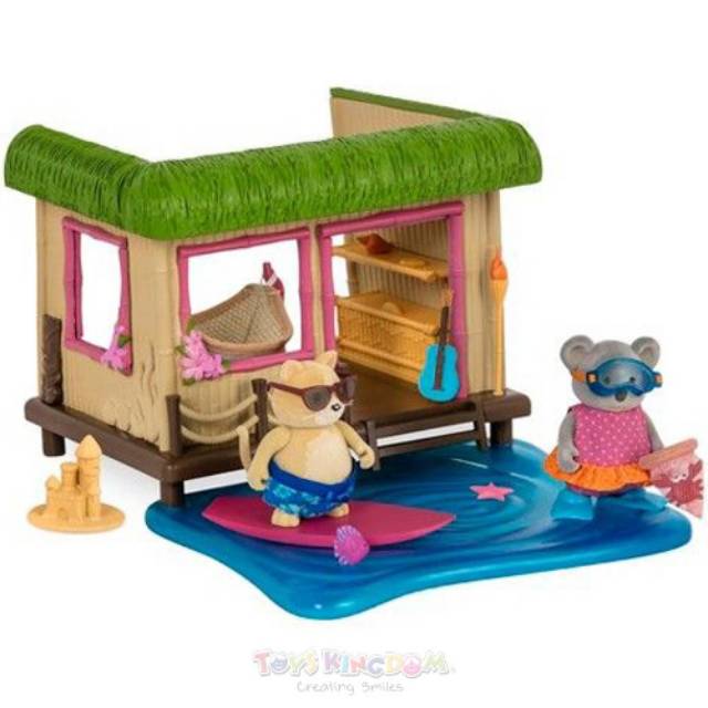 Mainan anak flower / tiki hut playset lil woodzeez original