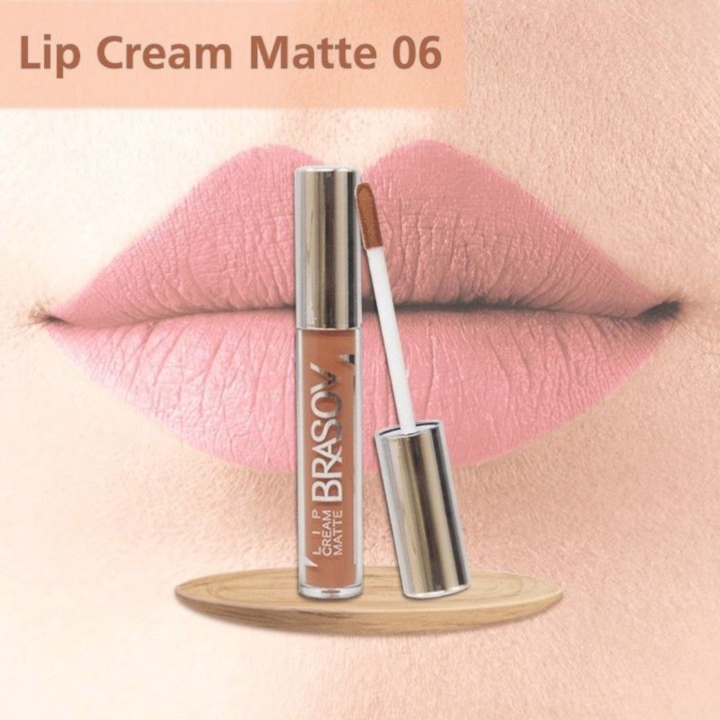 BRASOV LIP CREAM MATTE FRESH &amp; LONG LASTING 6g