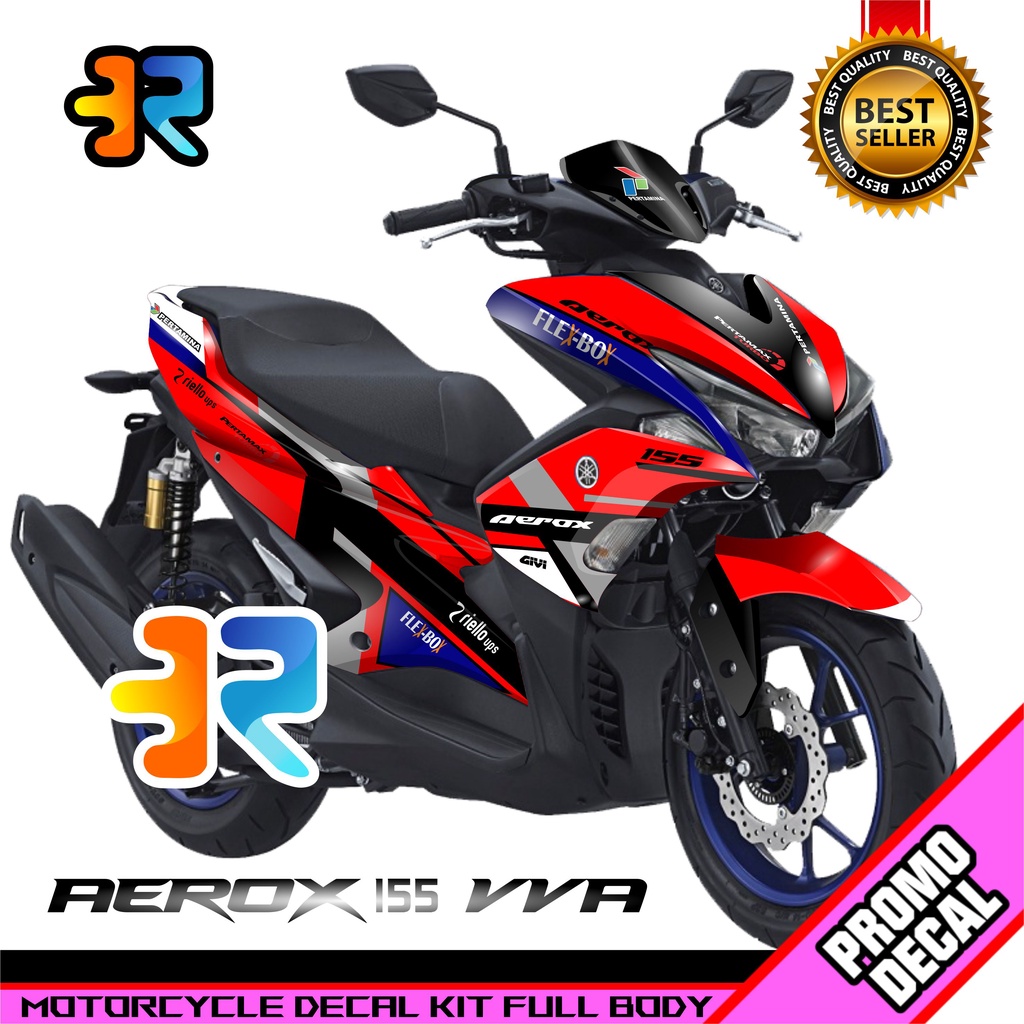 Decal Motor Aerox 155 Ducati Sticker Logo Emblem Aerox 155 Ducati Full Body