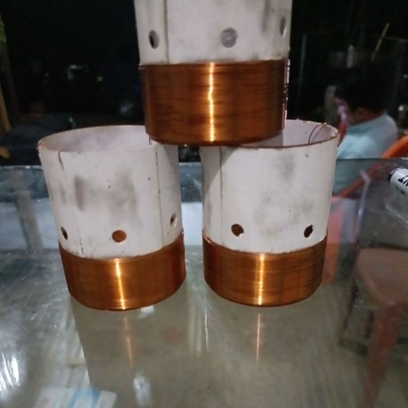 spool speaker subwofer 45.5 mm dobel coil
