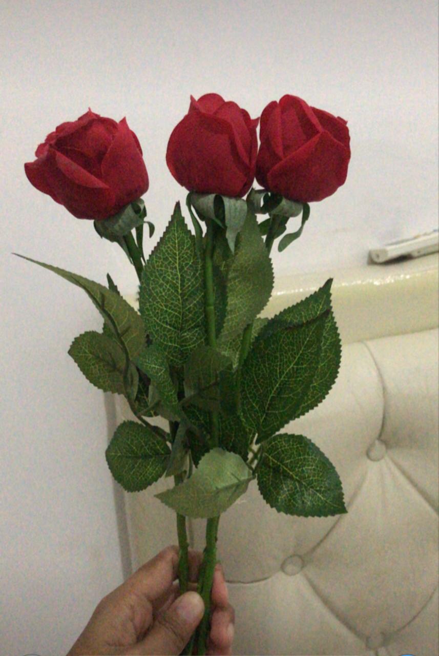 Af05 Kuncup Bunga Mawar Artificial Setangkai Mawar Cantik