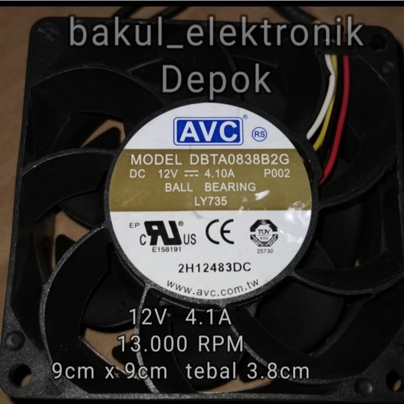 FAN AVC 12V 4.1A DBTA0838B2