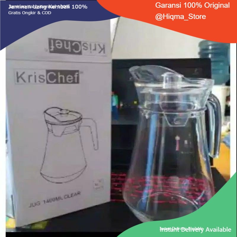 Teko Kaca Air Minum 1.4 Liter Krischef