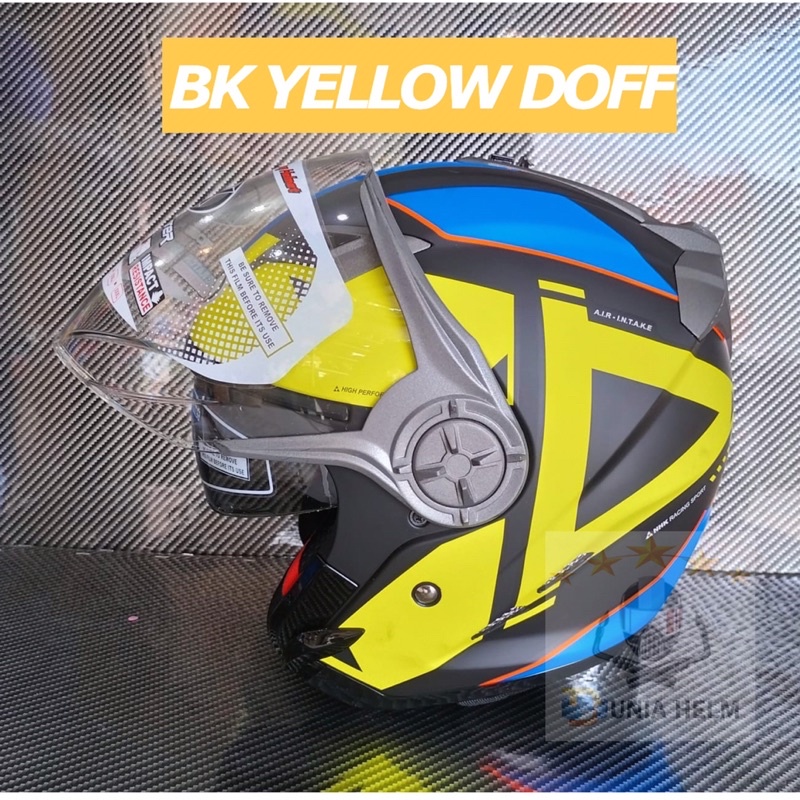 Helm NHK GLADIATOR GRANDE BLACK YELLOW DOFF