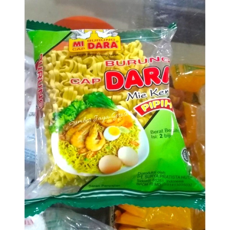 Mie Burung Dara Kering/Pipih 136g