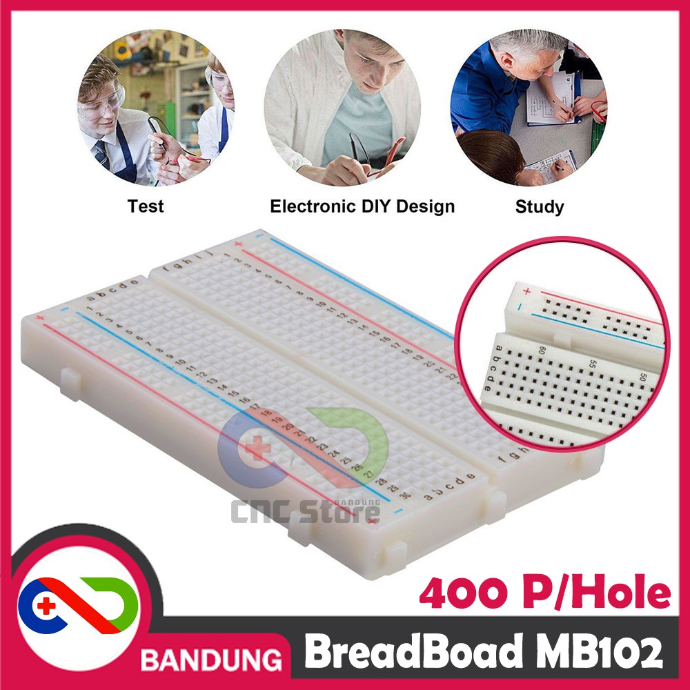 BREADBOARD MINI SOLDERLESS 400 400P