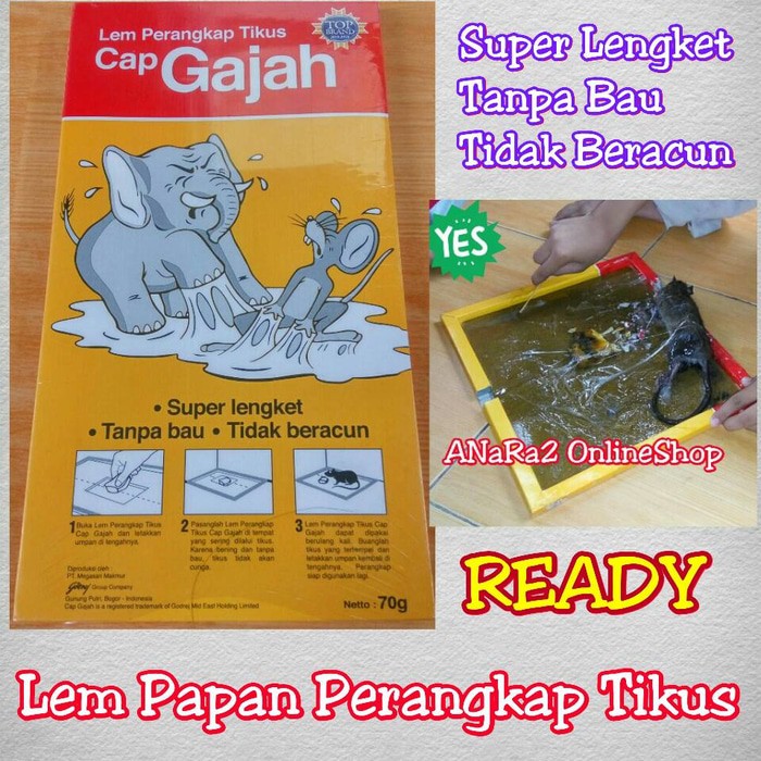 

Lem Tikus Papan Cap Gajah