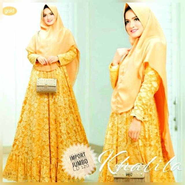 Gamis brokat gamis jumbo gamis syar'i gamis XXL gamis muslim modern