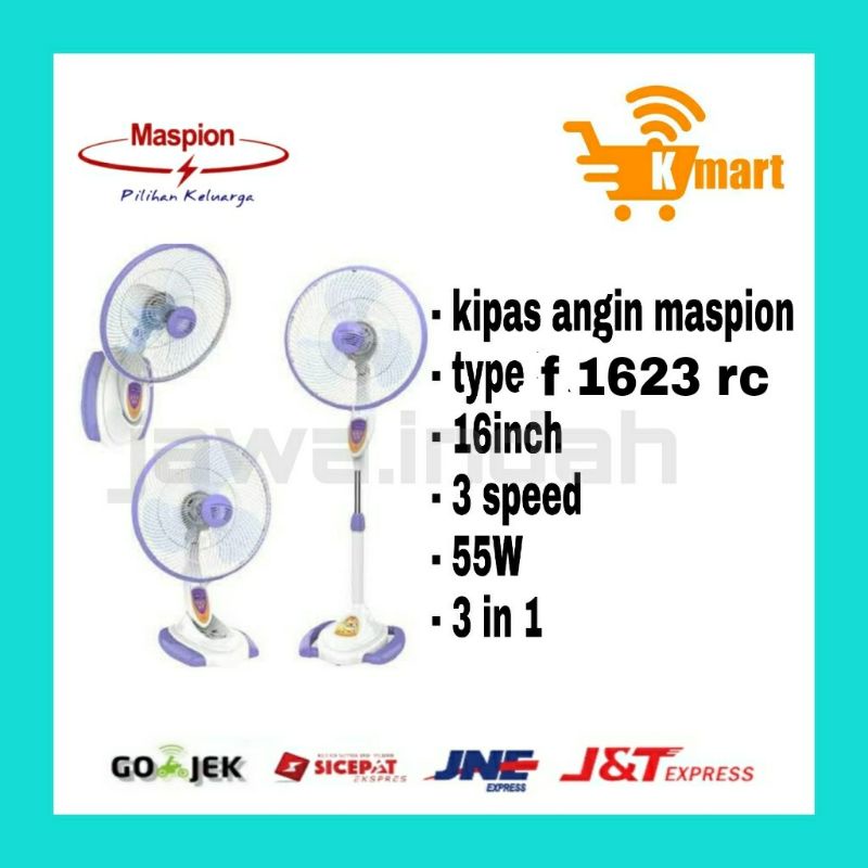 STAND FAN 16 F-1623 RC MEDILA 3 IN 1