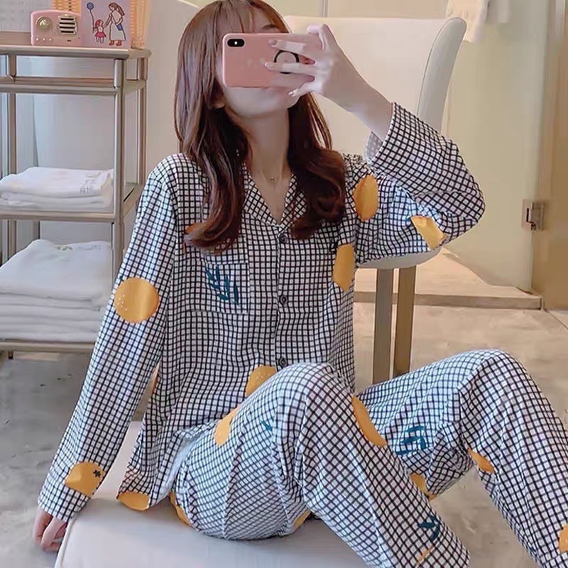 Piyama PP Kancing Wanita Import