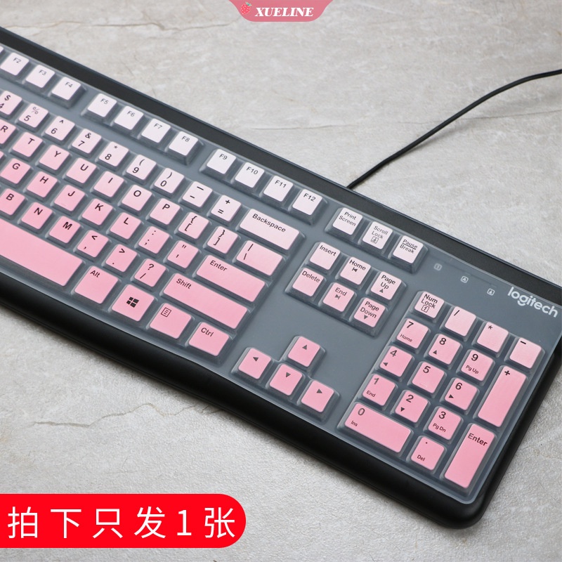 Cover Pelindung Keyboard Bahan Silikon Lembut Ultra Tipis Untuk Logitech MK120 K120